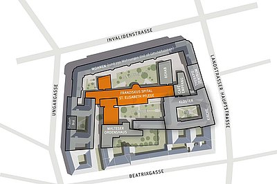 Infografik Standort Wien Mitte